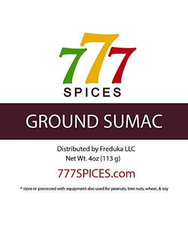 Sumac Spice Powder 4oz - Authentic Tart Flavor for Meat, Spice Blends, and Desserts - Diet-Friendly - Heat-Sealed Resealable Bag - Buy Online on GoSupps.com