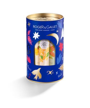 ROGER & GALLET | Hand & Nail Cream Trio Gift Set | Nourishing Hand Cream & Hand Moisturizer | Limited Edition - Orange Wood Neroli Osmanthus Flower Hand Cream Tin Trio 2