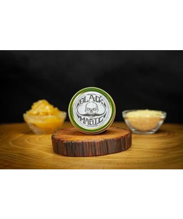 Black Magic Death Grip Mustache Wax | Extra Strong Hold, Unscented | Hide Grey Hair | 1 oz Tin - Buy Online on GoSupps.com