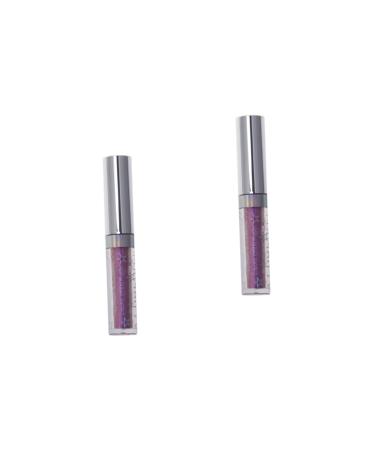 Mipcase 2pcs Metallic Eyeshadow Liquid Eyeshadow Metallic Glow Eye Powder Eyeliner Symphony Pigment