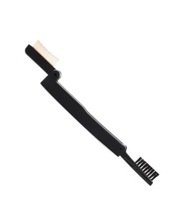 minkissy Lash Comb Makeup Mascara Brush Folding Eyebrow Brush Eyebrow Spoolie Eyebrow Brush Makeup Eyebrow Comb Folding Eyebrows Comb Makeup Brush Eyelash Comb Dual Purpose Brush Spiral 15.2*3cm Black
