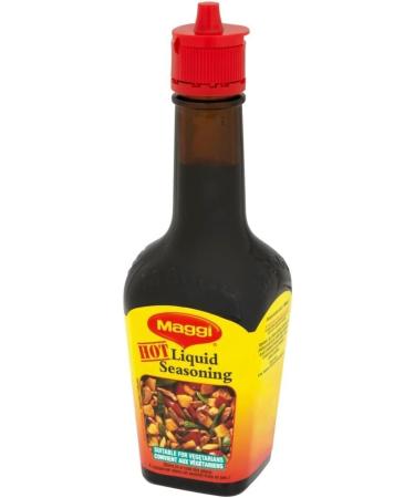 Maggi Liquid Seasoning Hot | Aromatic Liquid Flavouring | Food Flavour Enhancer | 100ml (Pack of 12) - Buy Online on GoSupps.com