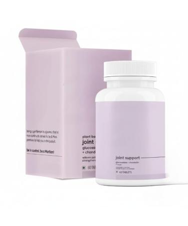 GHC Plant Based Joint Support Tablet - 60 Tablet (Pack of 1) | with Glucosamine Chondriotin MSM Supplements & Herbal Extract for Strengthening Joints