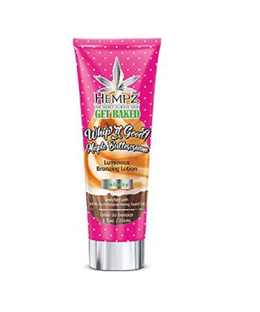 Hempz Get Baked Whip it Good Maple Buttercream Luminous Bronzing Tanning Lotion 8 ounces