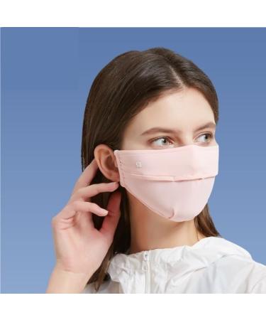 NAERTFD Summer Lady's Full Face Sun Protection Mask - Breathable Ice Sile Veil for Outdoor Sports | Lightweight Yellow - Buy Online on GoSupps.com