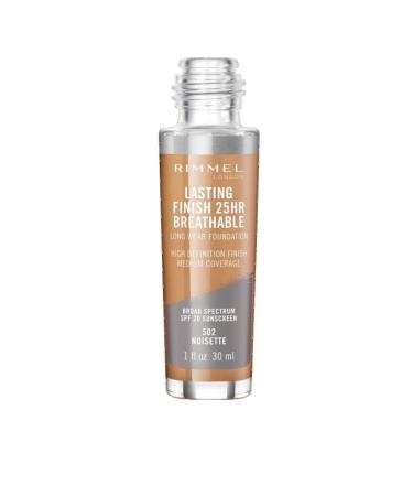 Rimmel Lasting Finish Breathable Foundation  Noisette  1 Fluid Ounce