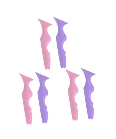 Beavorty 6 Pcs Silicone Beauty Ruler Silicone Molds Mascara Guard Multi-function Eyeliner Stencil Make up 1 count (Pack of 1) Assorted Colorx3pcs