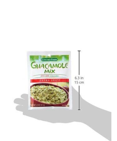 Concord Foods Extra Spicy Guacamole Mix 1.2 oz - Perfect for Spicing Up Your Guacamole! - Buy Online on GoSupps.com