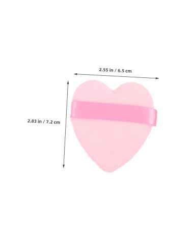 FRCOLOR 50pcs Heart Shaped Makeup Puffs - Double-Sided Powder Applicators for Setting & Contouring | Perfect for Foundation & Face Makeup | Pink - Buy Online on GoSupps.com