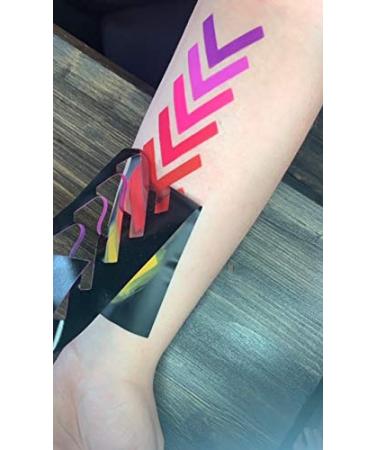 Makeup Swatch Sticker Stencil 6 Pack - Vinyl Stencils for Makeup Artists - Beauty Supply - Buy Online on GoSupps.com