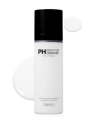 PH Sensitive Cream Mist | Daily Face Moisturizer for Men & Women | Korean Face Mist Hydrating Spray | Dewy Setting Spray for Makeup Long Lasting Fixer | Face Skin Care (3.38 Fl. Oz.)