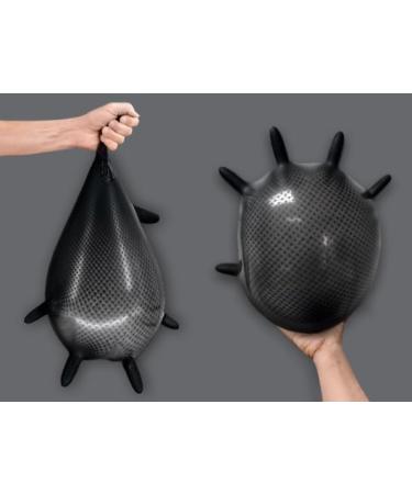 PermaSafe HD Industrial Nitrile Disposable Gloves - 6+ Mil Latex-Free Raised Diamond Texture | Large Box of 100 for Mechanics | International Shipping Available - Buy Online on GoSupps.com
