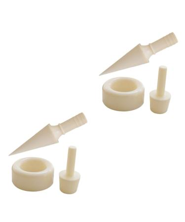 ABOOFAN 2 Sets Cone Mold Roller Ice Cream Cones Mold PVC Mold Dessert Molds Waffles Ice Cream Roll Beigex2pcs 18.50X5.90X5.90CMx2pcs