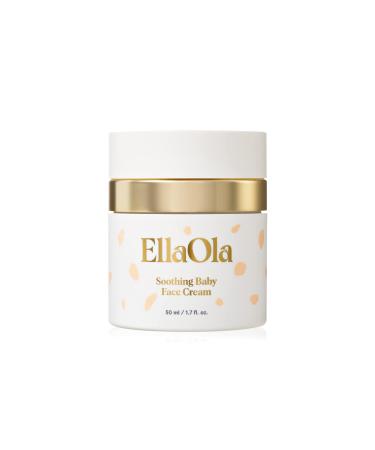 EllaOla Soothing Baby Face Cream | Moisturizing Lotion |Made with Non-Toxic, Organic Plant-Based Ingredients | Baby Essentials I Fragrance Free & Eczema Prone and Sensitive Skin | 1.7 fl. oz.