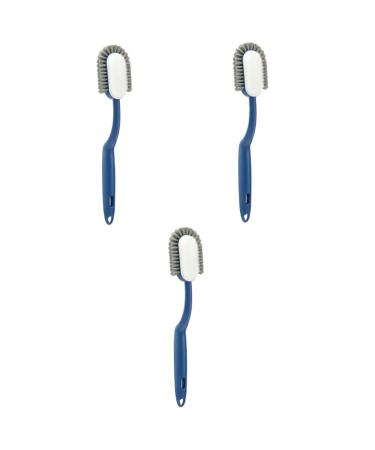Solustre 3 piece of cleaning brush shoe brush dishwash brush cloth scrub washing brush washbarbar color scrubber sneaker scrubber cleaning brush dishwear clothing