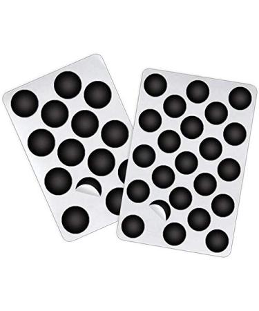 ShearBan Rivet Covers for Orthotics and Prosthetics (3/4 138 Patches/Box) Black 3/4 138 patches/box