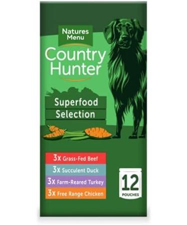 Country Hunter Superfood Selection Pouches for Dogs 12 X Pouches - 150g - Buy Online on GoSupps.com