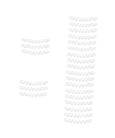 FRCOLOR 24 Pairs Anti Slip Stickers for High Heels Sandals Strip Sticker Shoes Insert Sticker Anti Inserts for Sandals Half Size Sticker Heel Insole Man Gel Material Suspenders White Loose