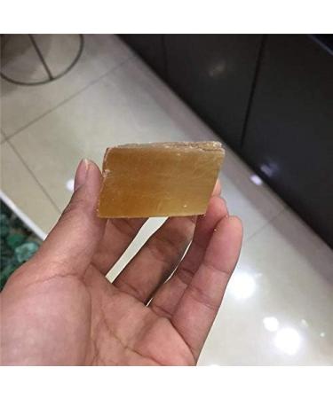 Natural Orange Calcite aquare Crystal Gemstone Reiki Iceland Spar Crystal Cube Natural Stones and Minerals - Buy Online on GoSupps.com