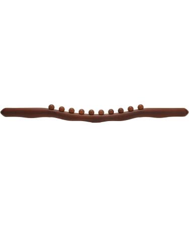Hurrise Anti-Cellulite Wooden GUA SHA Stick | Trigger Point Massage Roller with 10 Massage Points | Non-Slip Handle for Effective Back Massage - Shop Now! - Buy Online on GoSupps.com