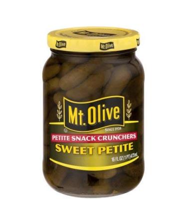 Mt. Olive Petite Snack Crunchers, Sweet Petite 16 Oz (Pack of 2)