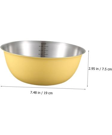 ABOOFAN Egg with Scale Stainless Mixing Bowls Containers with Lids Serving Dishes for Entertaining Steel Dip Bowls Kitchen Storage Bowl Fruit Storage Basin Stainless Steel 19X19CM As Shown - Buy Online on GoSupps.com