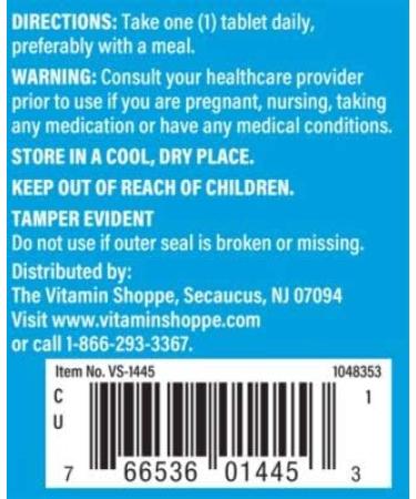 The Vitamin Shoppe Manganese 10MG Supplement for Healthy Bones & Teeth (100 Tablets) - Buy Online on GoSupps.com