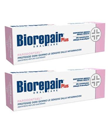 Biorepair Parodontgel Daily Toothpaste - 2.54 Fluid Ounces (75ml) Tubes (Pack of 2) Italian Import  - Buy Online on GoSupps.com