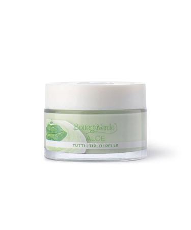 Bottega Verde Bottega Verde Aloe - 24-hour face cream - moisturizing soothing brightening - with 30% aloe juice* organic (50ml) for all skin types
