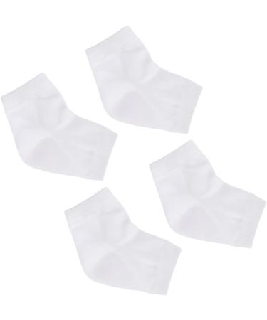 minkissy Socks Pairs Heel Socks Heel Sleeves Protectors Gel Heel Sleeves feet Repair Socks Heel Protector Socks feet Cracked Socks Gel Foot Socks Ankle Socks White Anti-Crack and wo Men - Buy Online on GoSupps.com