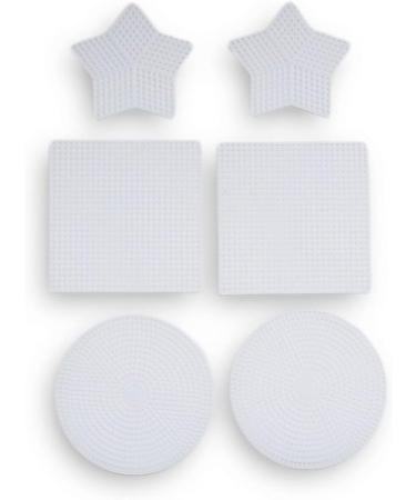 Plastic Canvas Variety Pack - Circle, Square, Heart, Star, Flower & Butterfly - 12 Pieces - 2.25 to 4.25 inches - Buy Online on GoSupps.com