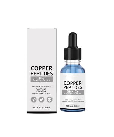 Copper Peptides GHK-Cu Peptides Serum Firming and Hydrating Face Serum Anti-Aging Skincare for All Skin Types 30ML / 1 FL OZ