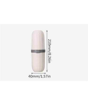 Portable Digjobk Toothbrush Mug & Travel Box Set - White Tooth Cup for Toothpaste Storage - Buy Online on GoSupps.com
