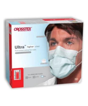 Crosstex CR-GCPW Ultra Fogfree Earloop Mask with Shield Blue (Pack of 25)