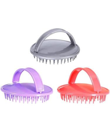 Scalp Massage Device - 3-Colored Hair Brush & Shampoo Brush for Women | Comb & Massage Your Scalp for Healthier Hair (Colors: 02 & 03) - Buy Online on GoSupps.com
