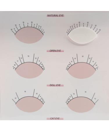 Jegapluso 20pcs Eye Shaped Practice Sponges & 5 Sheets Lash Mapping Cards - Ideal for Eyelash Beginners & Extension Supplies - Buy Online on GoSupps.com