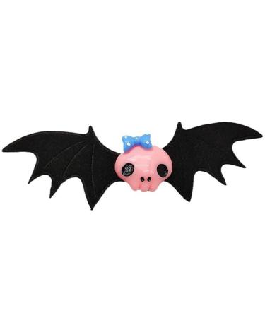 AJTUTUS Goth Bat Wing Shape Hairpins Hot Girls Punk Duckbill Hair Clip Halloween Punk Ponytail Bangs Hair Clip for Woman Child