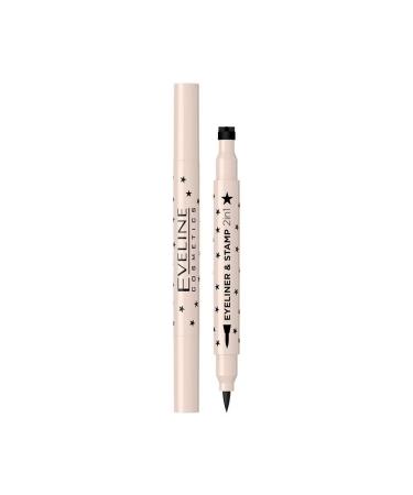 Eveline Cosmetics 2in1 eyeliner & stempel nr 01 hart