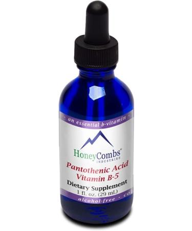HoneyCombs Vitamin B1 (Thiamine) Drops - 1 Fl Oz + Vitamin B5 (Pantothenic Acid) Drops - 1 Fl Oz - Buy Online on GoSupps.com