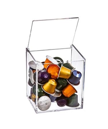 Casa D'Or Plexiglass capsule for 13 D/G capsules or 40 Nespresso capsules