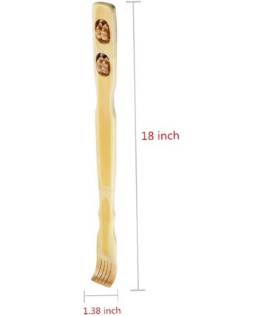 Buy Bamboo Back Scratcher - Traditional Wooden Body Massage Tool for Itching Relief | Perfect Gift for Parents - Buy Online on GoSupps.com