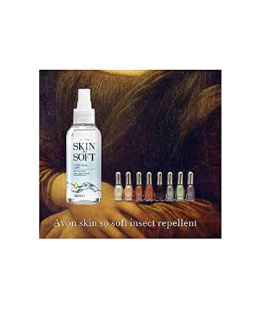 Avon Mosquito Insect/bug/gnat Repellent Skin So Soft Original Dry Oil Spray Contains Citronella - PLUS Free Nail Varnish - Get if first from beauty 1st (Ltd)