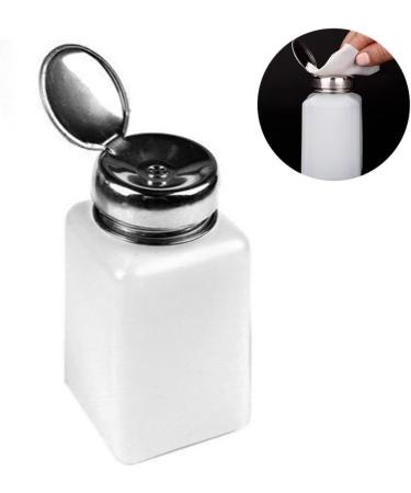 1PC 200ML Push Down Dispenser Press Pumping Dispenser Nail Polish Remover Empty Bottle Alcohol Liquid Press Pumping Dispenser One Touch Metal Liquid Dispenser For Nail Art - Buy Online on GoSupps.com
