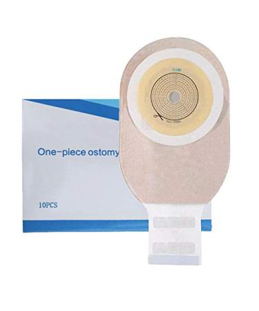 10PCS Colostomy Bags, Ostomy Supplies,One Piece Drainable Ostomy Pouch for Ileostomy Stoma Care 10PCS X001