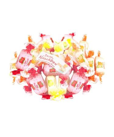 Your naschbox sugar-free fruit juice-tabees-sweetener-fulfillment puree chewing monks without sugar fruit candy-lemon orange strawberry 250g