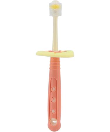 Baby Toothbrush with Soft Bristles - 360 Teething Cleaning | Coral Orange - International Shipping Available - Buy Online on GoSupps.com