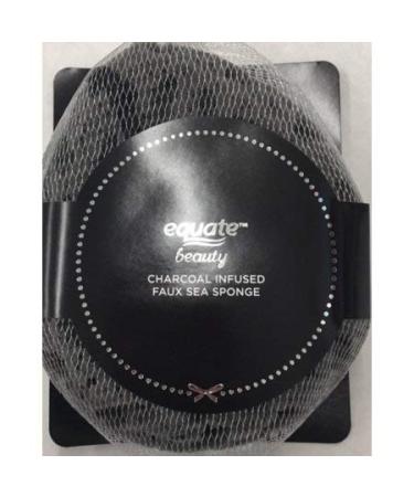 Equate Charcoal Infused Faux Sea Body Cleansing Sponge (Pack of 2)