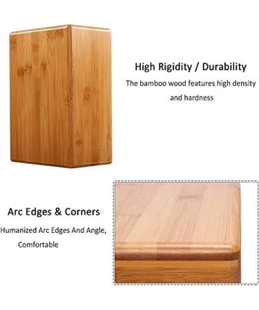 Bamboo Yoga Block (2 PCS) - Handstand Support Brick for Deepening Poses, Enhancing Strength, Balance, and Flexibility - Buy Online on GoSupps.com