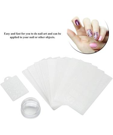 Buy Nail Art Stamping Plates Set - Professional DIY Silicone Templates with 10 Plates Stamper & Scraper | International Shipping Available - Buy Online on GoSupps.com