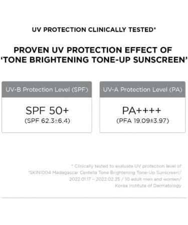 SKIN1004 Tone Brightening Tone Up Sunscreen 50ml - Buy Online on GoSupps.com